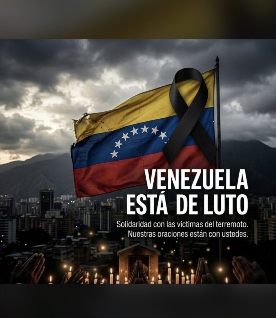 Venezuela está de luto — solidaridad con las víctimas del terremoto del 24 de junio de 2026