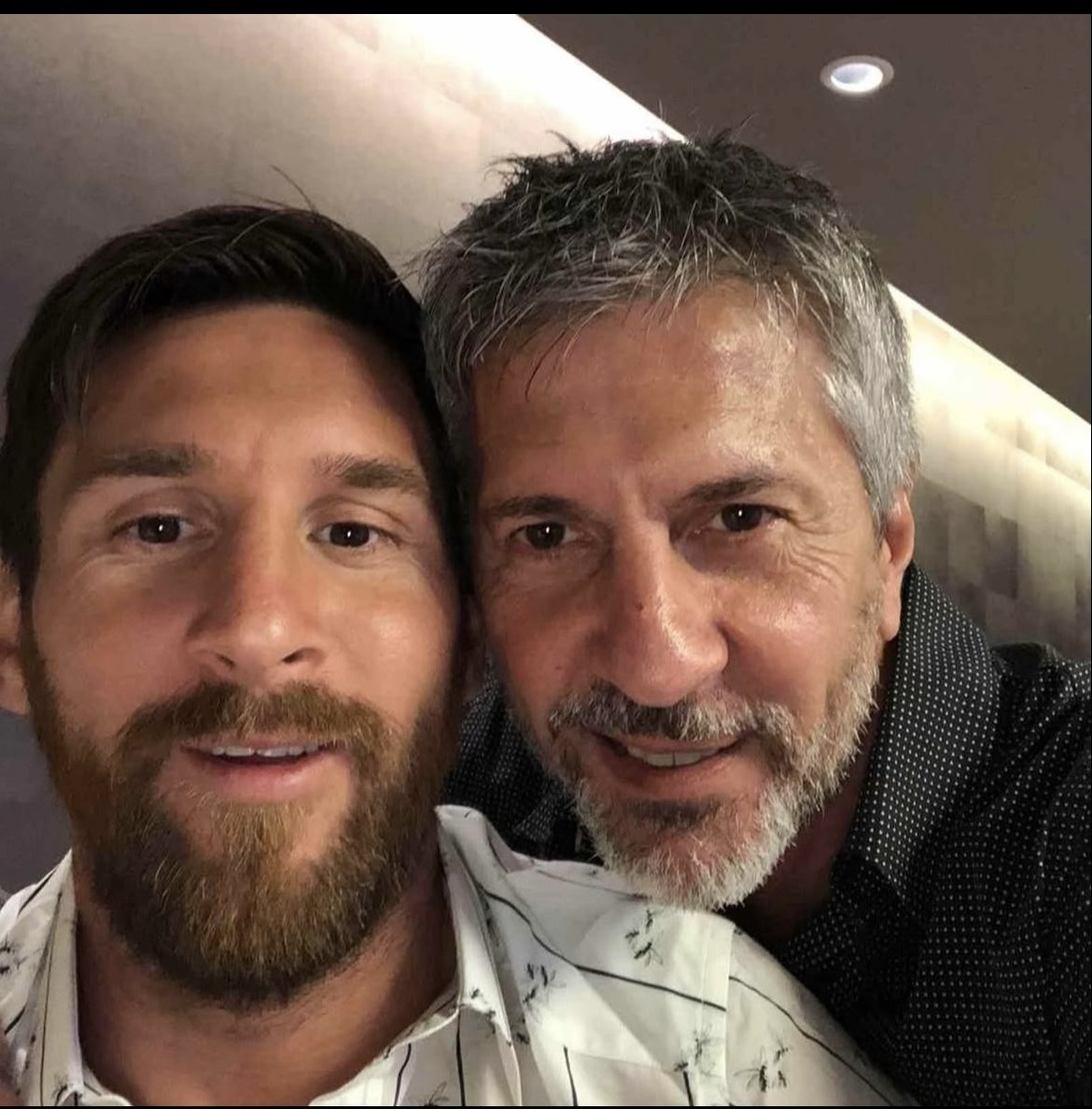 Lionel Messi junto a su padre Jorge Messi, fallecido a los 68 años