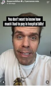 Perez Hilton en una publicación de su cuenta de Instagram